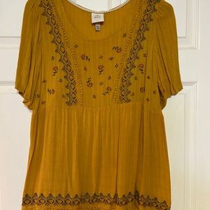 Knox Rose Mustard Top